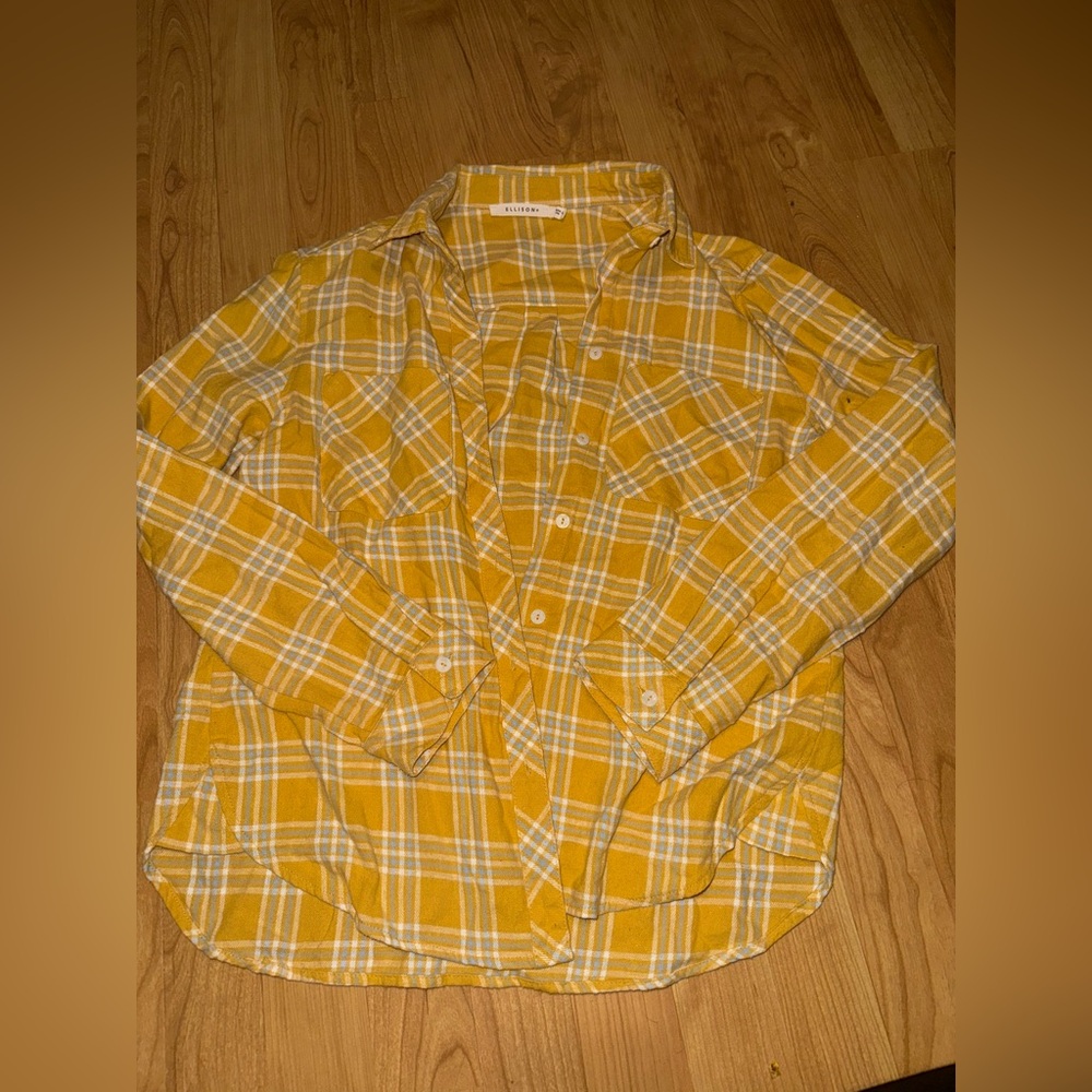 Yellow Flannel Size Small